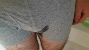 Jay wetting his boxers