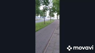 Publoc Pee desperation during a walk