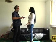 Throating submissive toys as she gets fucked 4/16