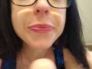 Pissing On My Dildo Then Deepthroating It 16/16