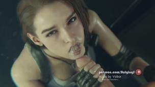 resident evil 3 Jill sloppy blowjob