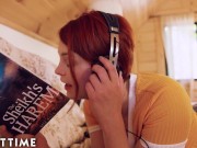 Caught Fapping - Shy Redhead Lesbian Caught Diddling Her Clit 1/16