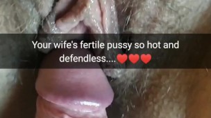 I wanna cum in your wife`s defendless pussy soon...[Cuckold.Snapchat]