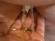 My wife pissing on my hand 6/16