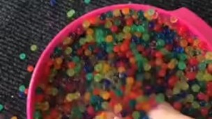 Messy squishy foot play