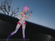 MMD SFW Pink Misaka - Donut Hole 1085 16/16