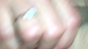 PAWG rides uncut cock & cums, then she Fingers his ass hard until he cums.