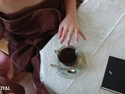 Утренний кофе сo спермой моего сводного брата! Семейная терапия! 12/16