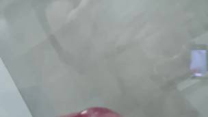 Wearing my new metal cockring and ballstretcher at the same time and playing with it