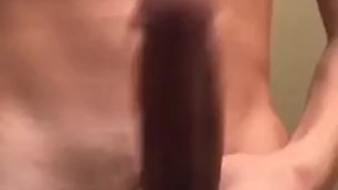 Papi Lando playing with rock hard dick