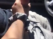 Wife gives Husband handjob in CAR 2/16