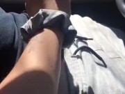 Wife gives Husband handjob in CAR 4/16