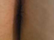 Fingering my BBW wife's tight pussy.  Panties moved down  11/16