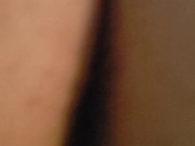 Fingering my BBW wife's tight pussy.  Panties moved down  12/16