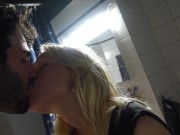 Late night fucking on the washing machine cum in mouth 2/16