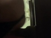 Fucking a bbc dildo 