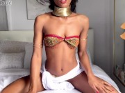 Solo Female Masturbation— Sensual Strip Tease ended with an Intense Orgasm  4/16