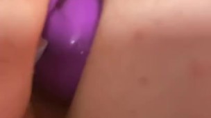 Close up butt plug fun
