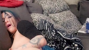 Jade is surprised by her intense orgasm from her new Gem butt plug