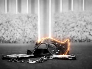 Woman in the Woods takes a foxtail butt plug in her ass, public outdoor 1/16