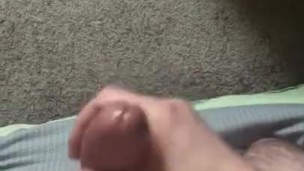 Smacking my dick and cumming