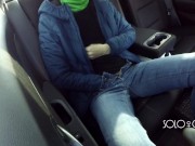 Masturbation innocent girl got on a in Uber, public play with pussy 12/16