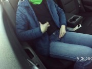 Masturbation innocent girl got on a in Uber, public play with pussy 2/16
