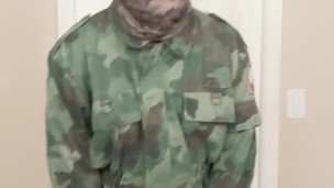 Military Femboy Teases You and Shows His Cock