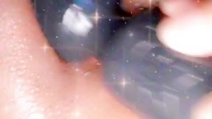 Juicy wet pussy vs vibrator