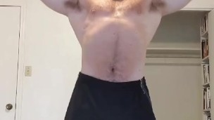 Beefy Bodybuilder Posing & Strip Tease. Onlyfans-BeefBeast