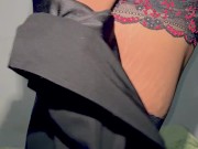 Classy ebony gets naked before getting hard fucked