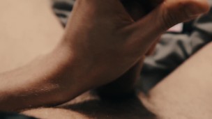Guy masturbating watching porn POV