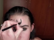 Dirty talking piss whore eats piss covered fruit | degrading body writing