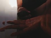 Musturbating my long bigblackdick until I cum