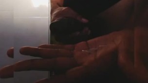 Musturbating my long bigblackdick until I cum