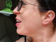 Spray Piss Out Of My Car In Fishnets. Almost Got Caught! 8/16