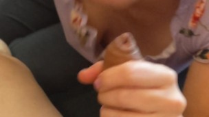 Casual (freshly shaved) POV BJ Before a Chaturbate Session