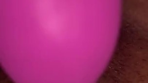 Fat Wet pink Pussy Gets excited about new toy, legs shake while cuming