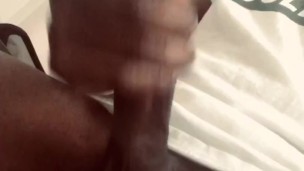 STROKING MY OILED UP BBC UNTIL I BUST !! 
