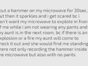 i put a hammer in my microwave