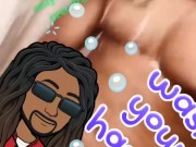 Mr. G shower time 6/16