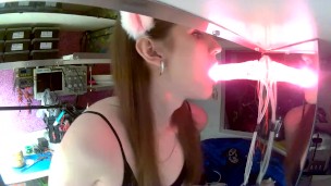 Cветящийся дилдо глубокая глотка LED dildo