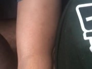 Sucking dick in the car someone was looking lol 2/16