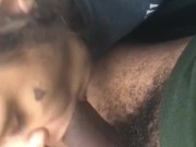 Sucking dick in the car someone was looking lol 7/16