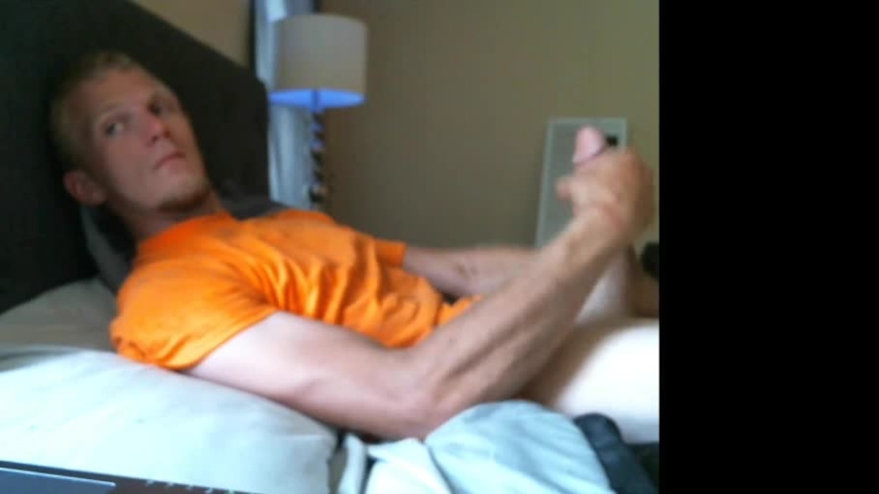 Twink deepthroats his own 9 inch cock