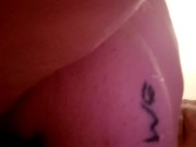 Bbw wife pissing in glass,  and on my phone. 16/16