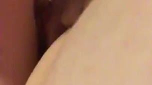 Chubby slut masturbates 