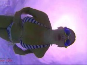 Amazing underwater bikini show. See more in my profile. Regina Noir.