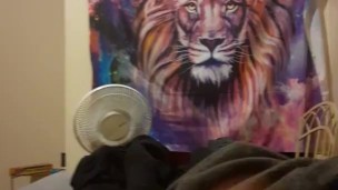  high school strokes his massive cock until he can't anymore
