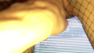 Petite Teen In Fishnets Gets Fingered - Hannah Nova